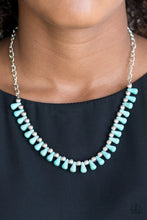 Load image into Gallery viewer, Paparazzi “Extinct Species” Blue Necklace Earring Set - Paparazzi Accessories
