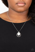 Load image into Gallery viewer, Paparazzi “Gorgeously Glimmering” White Necklace Earring Set - Paparazzi Accessories
