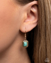 Load image into Gallery viewer, Paparazzi “Longhorn Leisure” Gold Necklace Earring Set - Paparazzi Accessories
