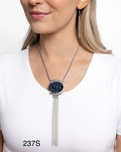 Load image into Gallery viewer, Paparazzi “Chained Complication” Black Necklace Earring Set - Paparazzi Accessories
