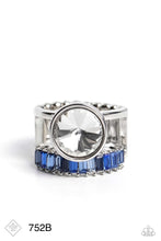 Load image into Gallery viewer, Paparazzi “Balanced Bravura” Blue Stretch Ring
