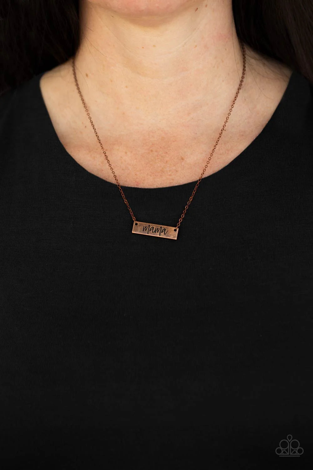 Paparazzi “Blessed Mama” Copper Necklace Earring Set - Paparazzi Accessories