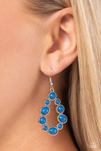 Load image into Gallery viewer, Paparazzi “POP-ular Party” Blue Dangle Earrings - Paparazzi Accessories
