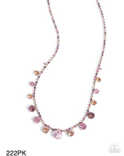 Load image into Gallery viewer, Paparazzi “Colorful Countess” Pink Necklace Earring Set
