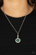 Load image into Gallery viewer, Paparazzi “Springtime Twinkle” Green Necklace  Earring Set
