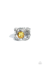 Load image into Gallery viewer, Paparazzi “Bow Chicka Bow Wow” Yellow Stretch Ring
