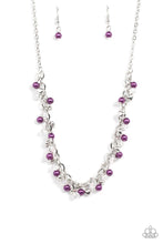 Load image into Gallery viewer, Paparazzi “Soft-Hearted Shimmer” Purple Necklace Earring Set -Cindysblingboutique
