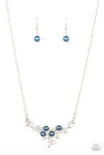 Load image into Gallery viewer, Paparazzi “Because I&#39;m The Bride” Blue Necklace Earring Set - Cindysblingboutique

