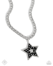 Load image into Gallery viewer, “Cosmic Chic” Black Necklace Earring Set - Paparazzi Accessories
