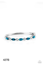 Load image into Gallery viewer, Paparazzi “Petitely Powerhouse” Blue Hinge Bracelet
