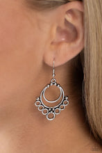 Load image into Gallery viewer, Paparazzi “Rustic Rotary” Silver Dangle Earrings - Paparazzi Accessories

