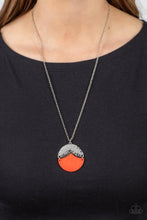 Load image into Gallery viewer, “Seaside Sabbatical” Orange Necklace Earring Set - Paparazzi Accessories
