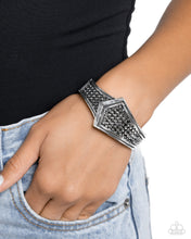 Load image into Gallery viewer, Paparazzi “Order of the Arrow” Silver Hinge Bracelet
