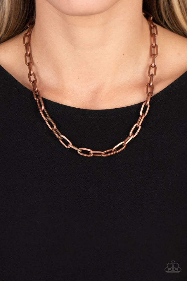 Boston Backdrop Copper Necklace