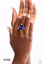 Load image into Gallery viewer, “Sensational Sparkle” Blue Ring - Paparazzi Accessories

