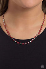 Load image into Gallery viewer, Paparazzi “Floral Catwalk” Red Necklace Earring Set
