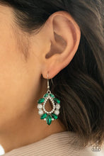 Load image into Gallery viewer, Paparazzi &quot;New Age Noble&quot;Green Dangle Earrings
