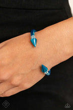 Load image into Gallery viewer, Paparazzi “Punky Plot Twist” Blue Cuff  Bracelet
