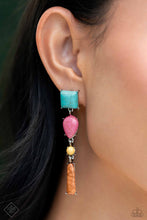 Load image into Gallery viewer, Paparazzi “Saharan Sabbatical” Blue Post Earrings - Paparazzi Accessories
