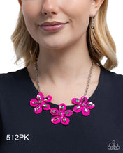 Load image into Gallery viewer, Paparazzi “Prismatic Prestige” Pink Necklace Earring Set - Paparazzi Accessories
