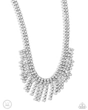 Load image into Gallery viewer, Paparazzi “Daring Decadence“ White Necklace Earring Set
