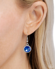 Load image into Gallery viewer, “Dripping in Dazzle” Blue Necklace Earring Set - Paparazzi Accessories
