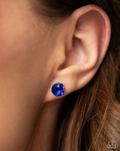 Load image into Gallery viewer, Paparazzi “Breathtaking Birthstone” Blue Post Earrings

