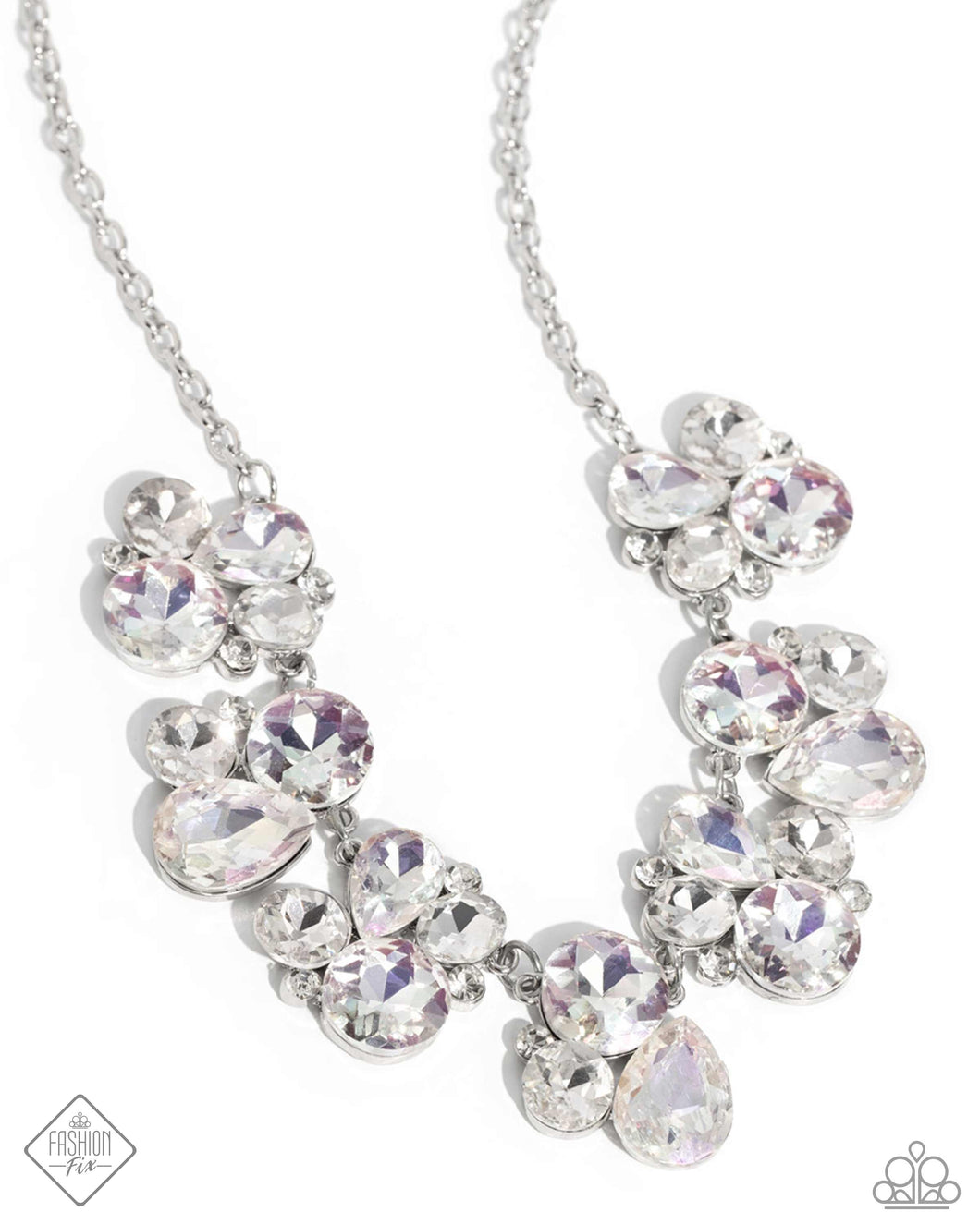 Paparazzi “Fairytale Frost” White Necklace Earring Set