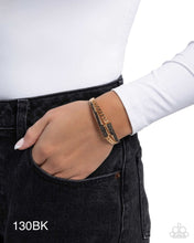 Load image into Gallery viewer, “Braided Beginning” Black Hinge Bracelet - Paparazzi Accessories
