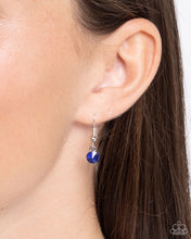 Load image into Gallery viewer, Paparazzi “Gallery Glam” Blue Necklace Earring Set
