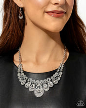 Load image into Gallery viewer, Paparazzi “Infinite Idol” White Necklace Earring Set
