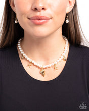 Load image into Gallery viewer, Paparazzi “Beachcomber Beauty” Gold Necklace Earring Set
