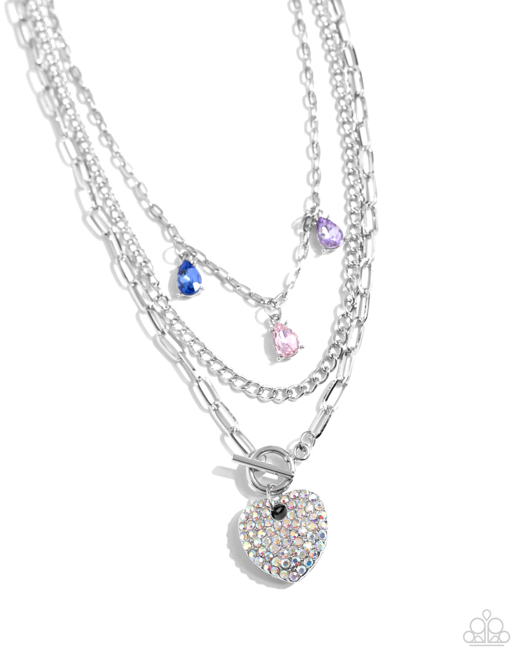 Paparazzi “HEART History” Multi Necklace Earring Set