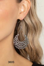 Load image into Gallery viewer, Paparazzi “Country Cornucopia” Silver Dangle Earrings
