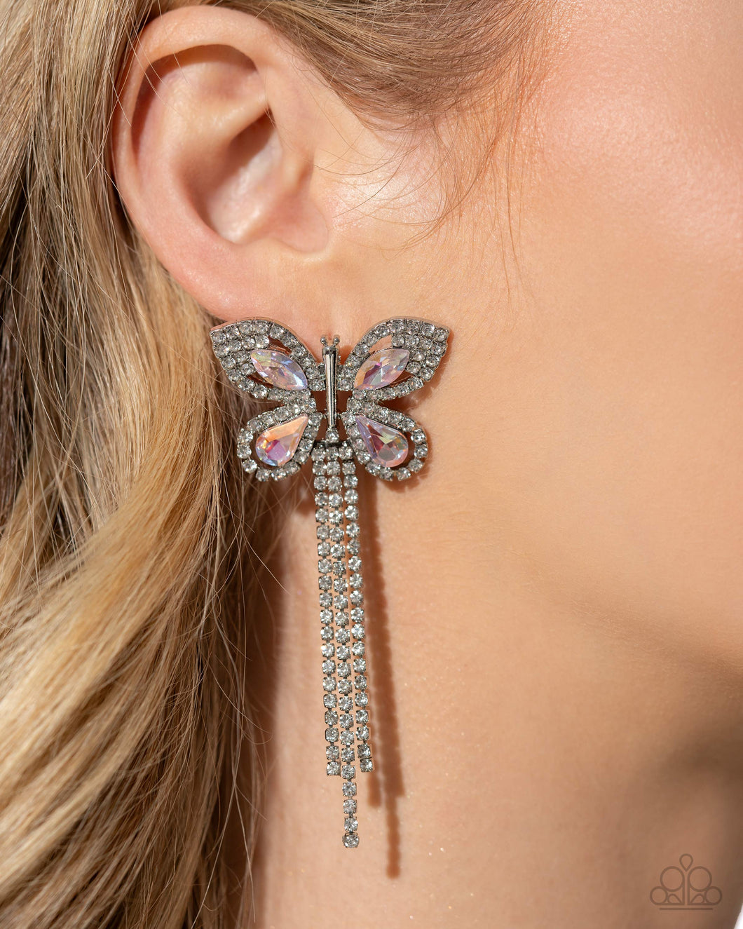 “Next SOAR” Pink Post Earrings - Paparazzi