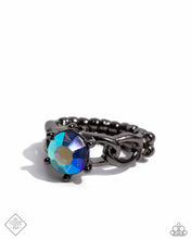 Load image into Gallery viewer, Paparazzi “Authoritative Ability” Blue Stretch Ring
