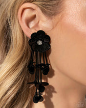 Load image into Gallery viewer, Paparazzi “Floral Future” Black Post Earrings
