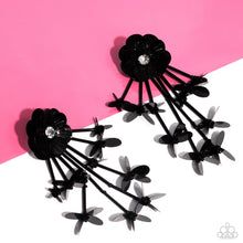 Load image into Gallery viewer, Paparazzi “Floral Future” Black Post Earrings

