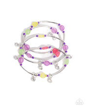 Load image into Gallery viewer, Paparazzi “Scattered Sheen”Purple Stretch Bracelet Set
