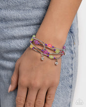 Load image into Gallery viewer, Paparazzi “Scattered Sheen”Purple Stretch Bracelet Set
