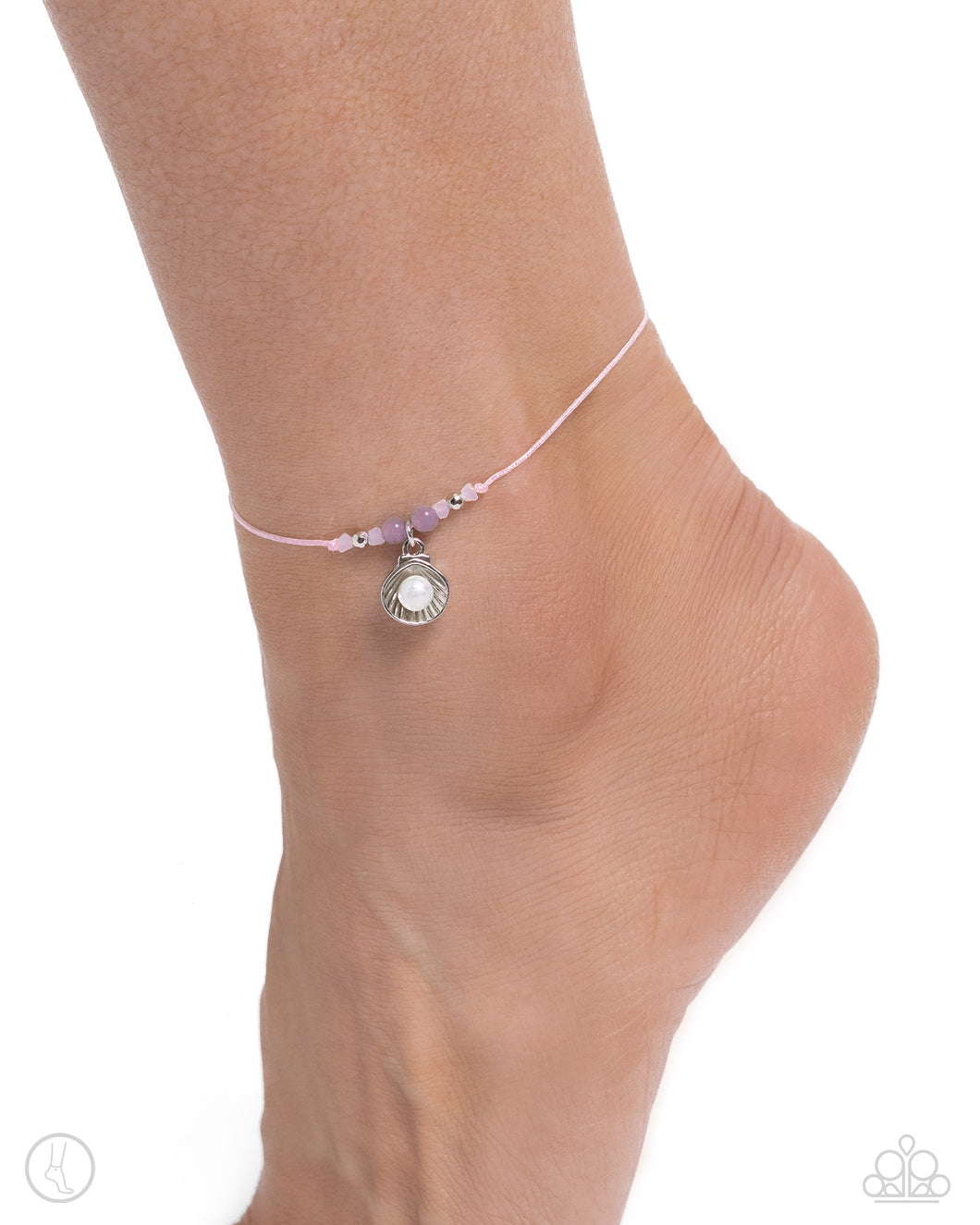 Paparazzi “Oyster Overture” Pink Anklet Bracelet