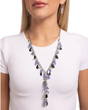 Load image into Gallery viewer, Paparazzi “Refined Rush” Blue Necklace Earring Set - Paparazzi Accessories
