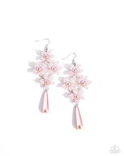 Load image into Gallery viewer, “Vintage Veining” Pink Dangle Earrings - Paparazzi
