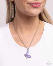 Load image into Gallery viewer, “Aerial Aria” Purple Necklace Earring Set - Paparazzi
