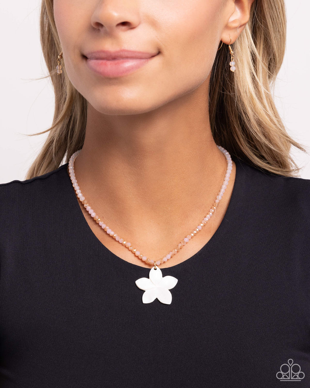 Paparazzi “Handcrafted Hawaiian” Pink Necklace Earring Set - Paparazzi Accessories
