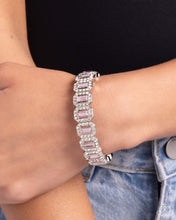 Load image into Gallery viewer, “Gasp-Worthy Glitter” Pink Stretch Bracelet - Paparazzi Accessories
