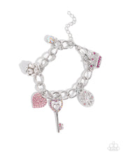 Load image into Gallery viewer, “Regal Ratio” Pink Adjustable Clasp Bracelet - Paparazzi Accessories
