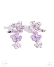 Load image into Gallery viewer, Paparazzi “Balanced Bouquet” Purple Clip-On Earrings
