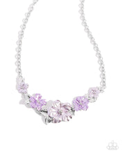 Load image into Gallery viewer, Paparazzi “Bouquet Brilliance”Purple Necklace Earring Set
