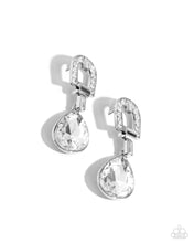 Load image into Gallery viewer, Paparazzi “In ARCHING Order” White Post Earrings
